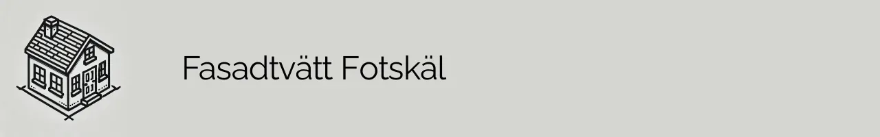 Fasadtvätt Fotskäl